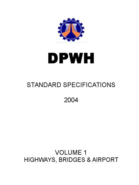 DPWH Bluebook (Coverpage To Part A & B) .